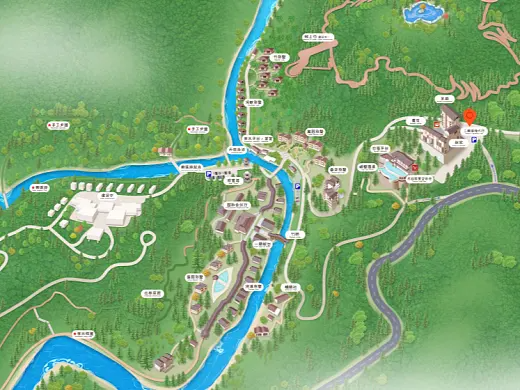 凤冈结合景区手绘地图智慧导览和720全景技术，可以让景区更加“动”起来，为游客提供更加身临其境的导览体验。