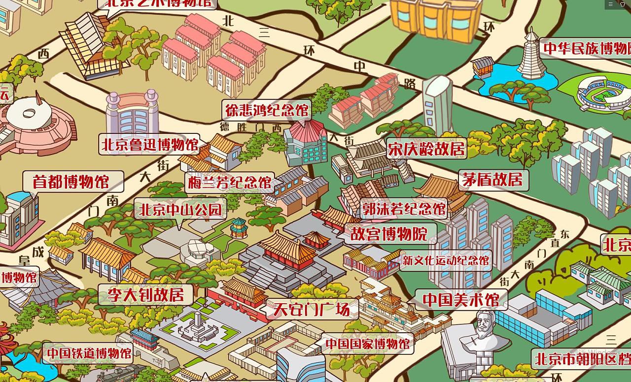 凤冈手绘地图景区的文化印记